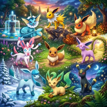 Eevee Evolution Service — All 8 Evolutions | Vaporeon Jolteon Flareon Espeon Umbreon Leafeon Glaceon Sylveon